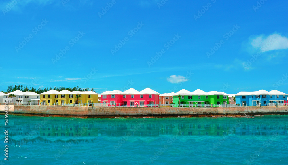 Fototapeta premium colorful island houses
