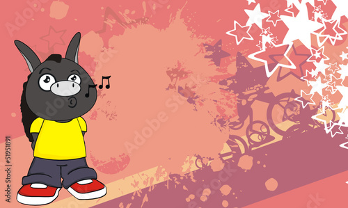 donkey kid cartoon background8