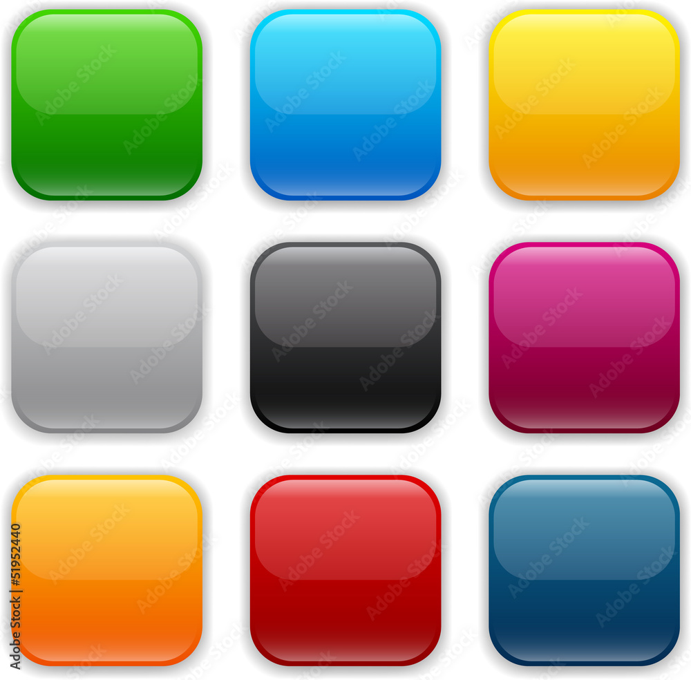 Square color icons. Square color icons.