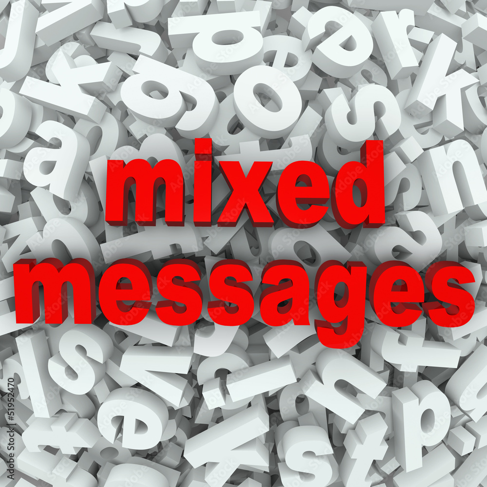 Mixed Messages Poor Communication Misunderstood Stock Illustration ...