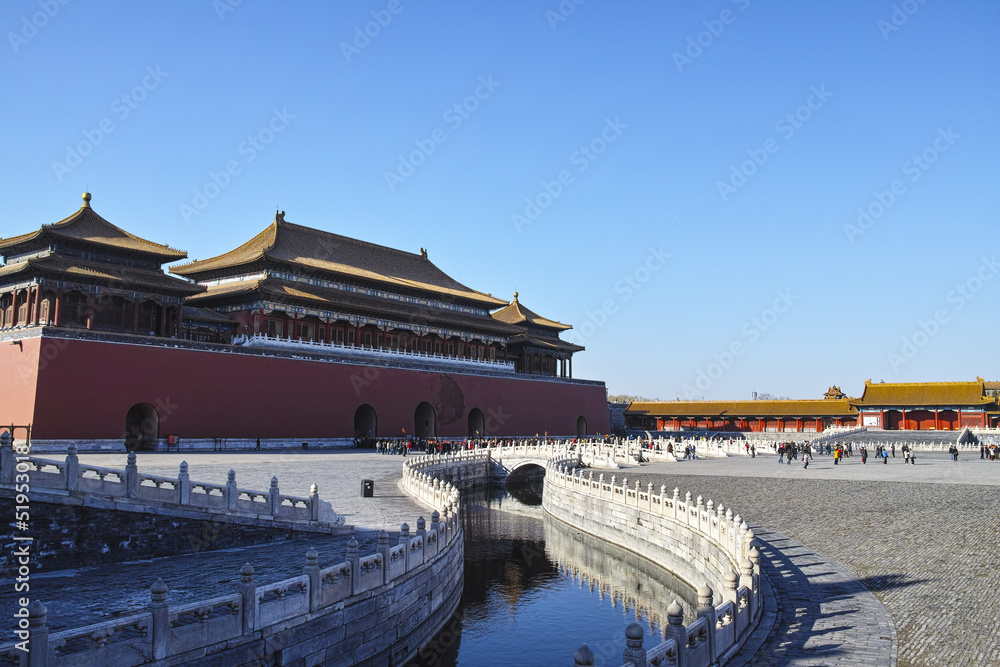 The stream inside Forbidden City The stream inside Forbidden City