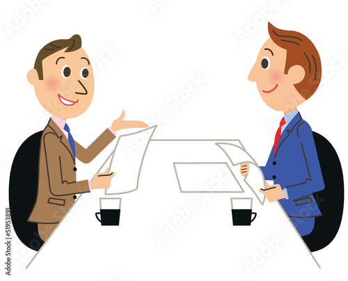 ビジネス商談　イラスト