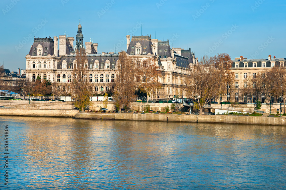 Hotel de Ville (City Hall of Paris), Paris, France.
