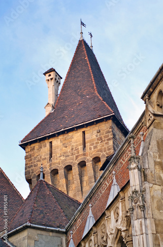 Part of the  Castle Vajdahunjad in Budapest photo