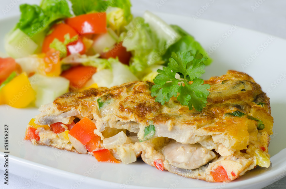 Vegetable omelette Vegetable omelette