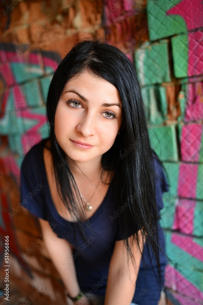 Naklejka premium une belle femme