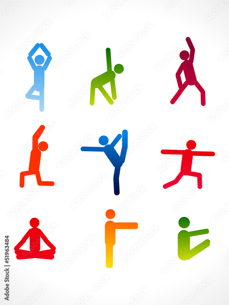 abstract colorful yoga angles abstract colorful yoga angles