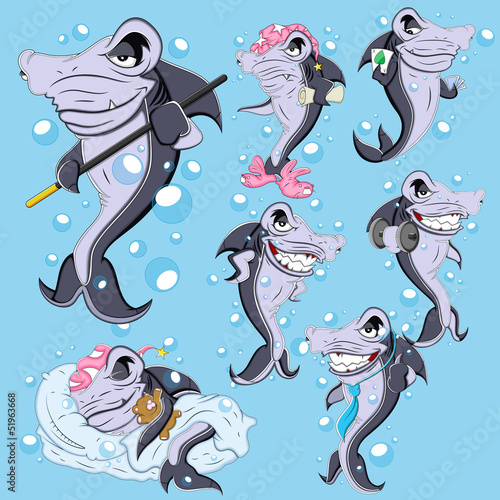 Cartoon Shark Vector Illustration