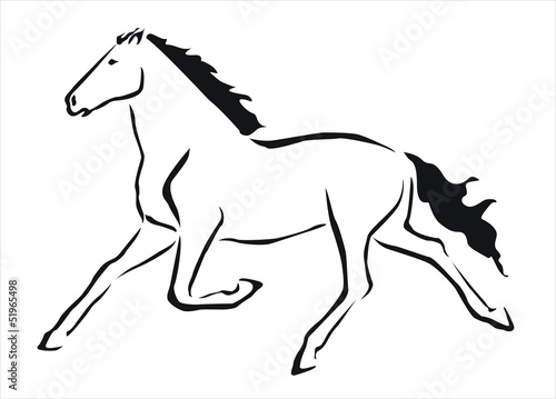caballo al galope