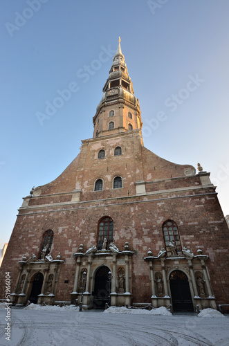 Saint Peter's church in Riga, Latvia