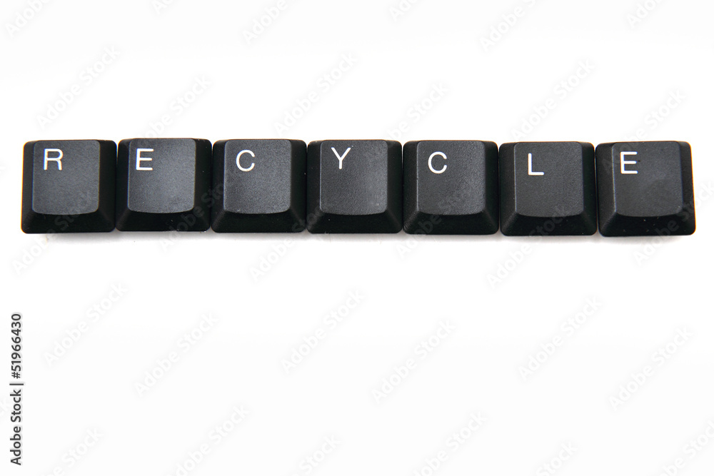 keyboard keys - recycle