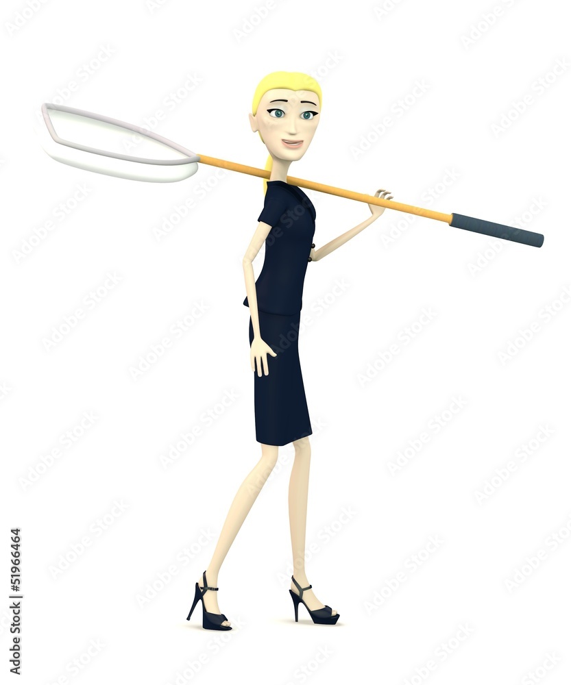 3d render of cartoon character with baitnet 3d render of cartoon character with baitnet