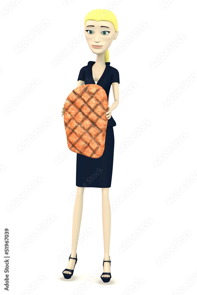 3d render of cartoon character with pork 3d render of cartoon character with pork