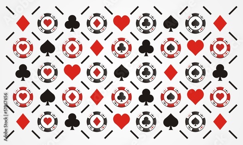 poker chip pattern