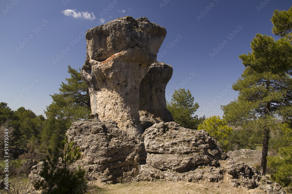 Limestone Rocks in cuenca, Spain