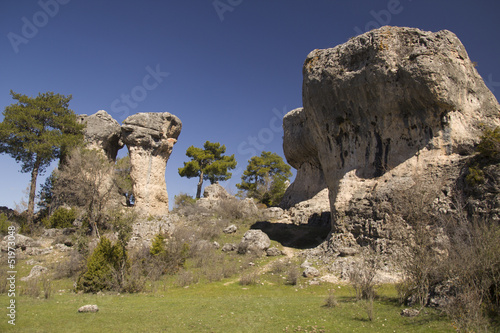 Limestone Rocks in cuenca, Spain