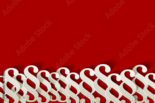 Paragraf Papier Hintergrund unten rot