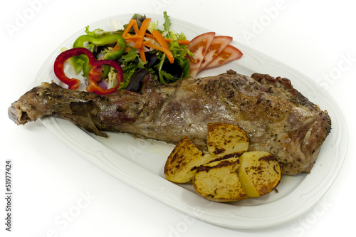 cordero asado