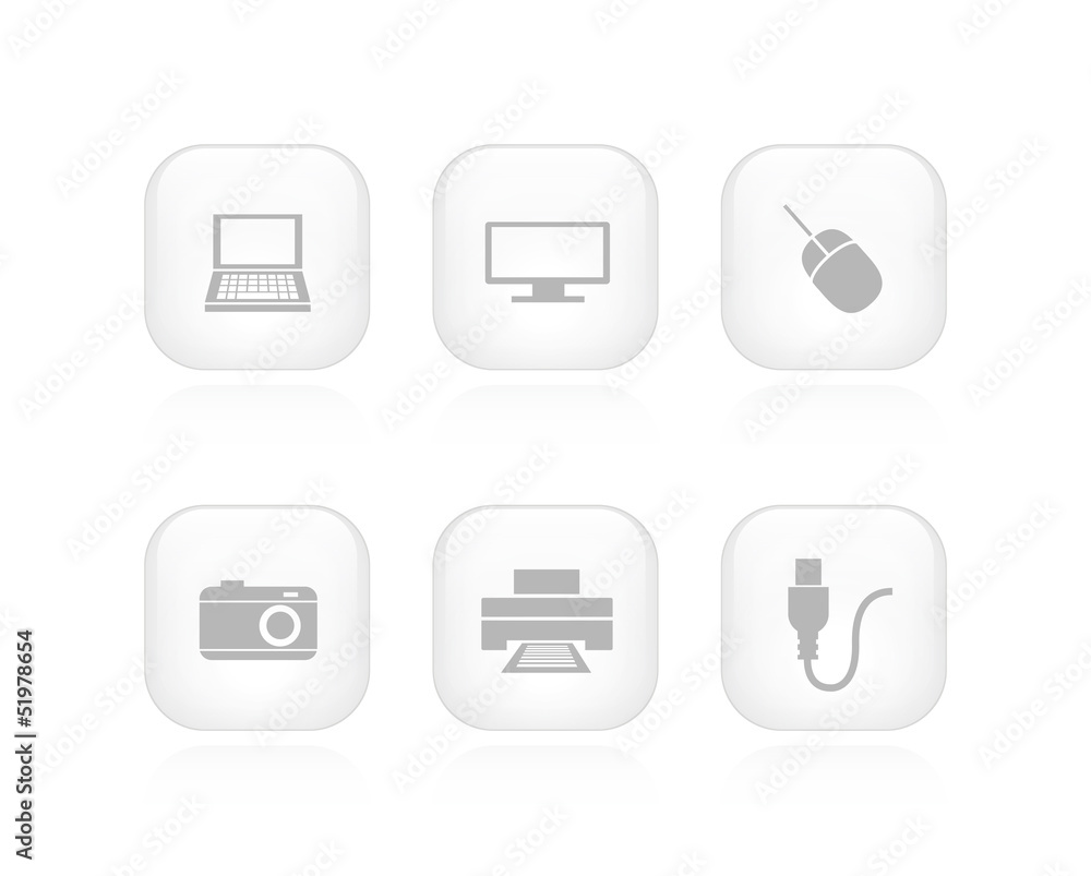White Device Buttons White Device Buttons