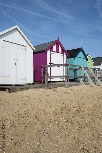 Beach Huts at Felixstowe, Suffolk, UK. © mparratt