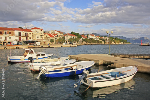 Waterfront of Hvar town  Hvar island  Croatia