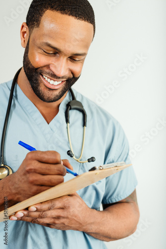 Smiling Doctor or Male Nurse Portrait
