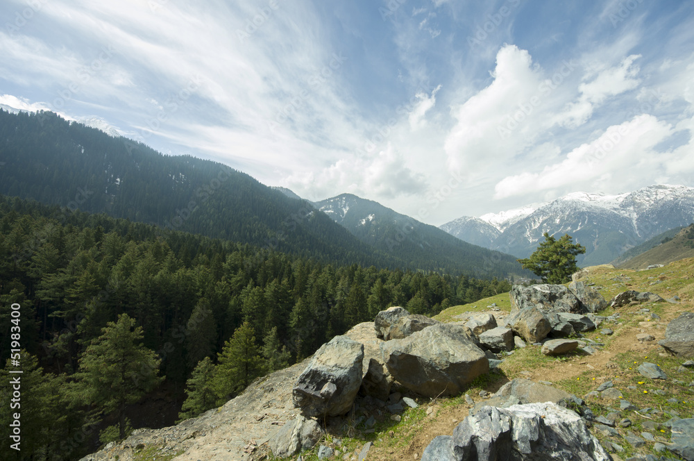 mountain in Pahalgam Valley, Kashmir mountain in Pahalgam Valley, Kashmir