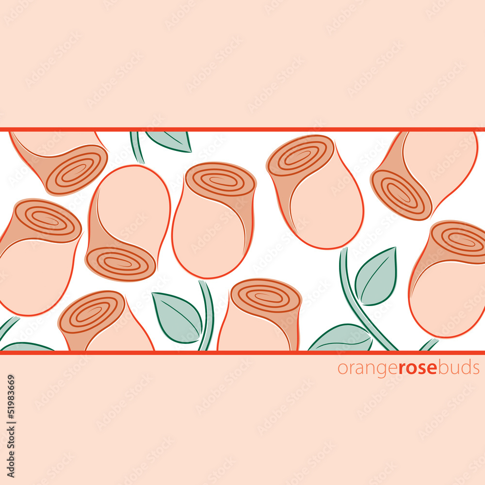 All occasion rose card in vector format.