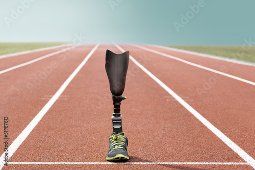 Athletic sports prosthesis standing track and field