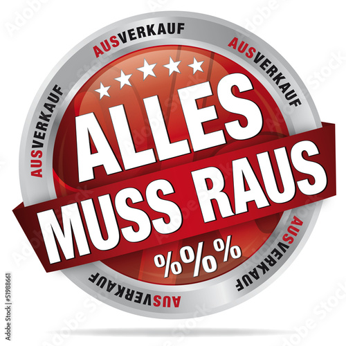 Alles muss raus - Ausverkauf - Prozente