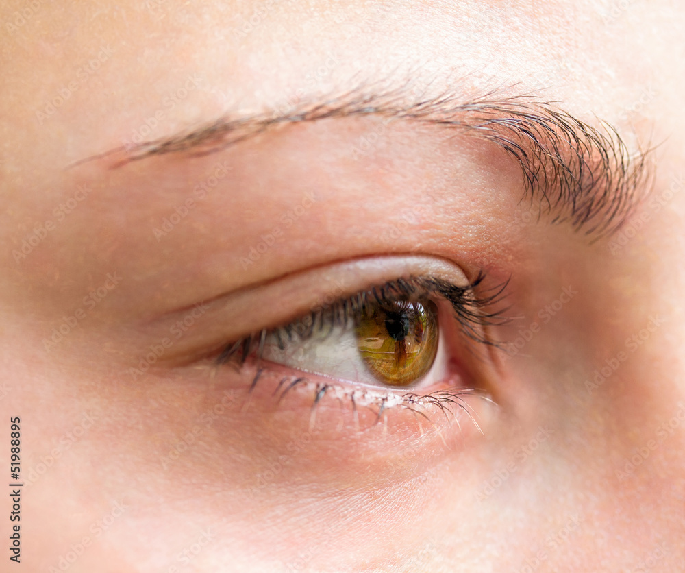 Obraz premium Girl eye close-up.