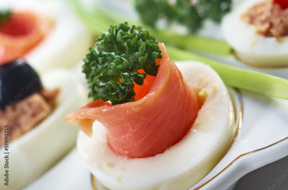 stuffed eggs with salmon stuffed eggs with salmon