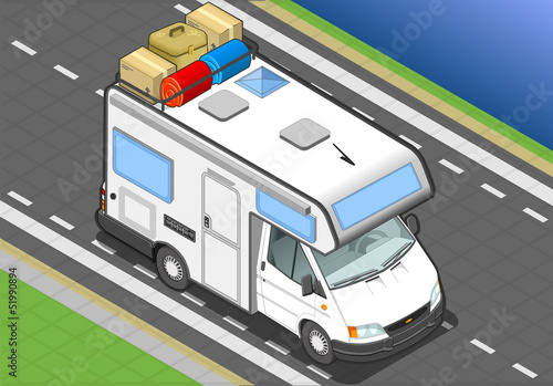 isometric camper in two position