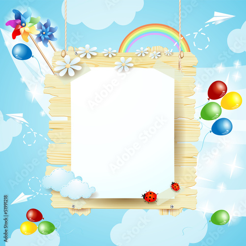 Spring signboard
