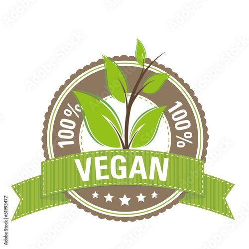 Button: 100 % Vegan