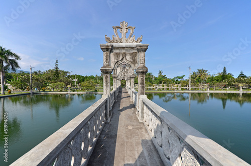 Bridge Arch Walkway in Taman Ujung Water Palace