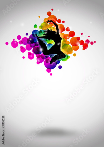Fitness dance background
