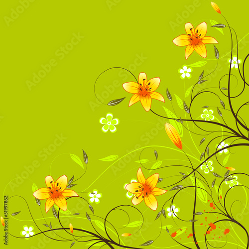 Beautiful floral background