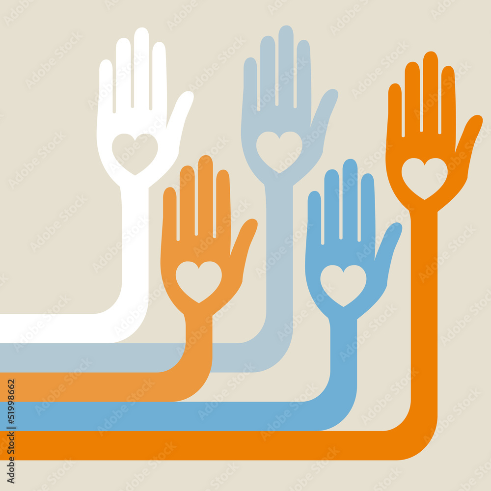 Hand design with copy space vector. Hand design with copy space vector.
