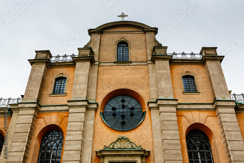 Cathedral of Saint Nicholas (Storkyrkan) Facade, Stockholm, Swed photo