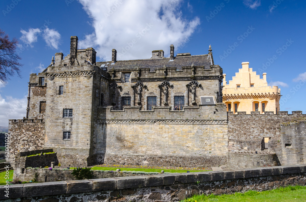 Royal Palace with the Great Hall at Stirling Castle in Stirling,