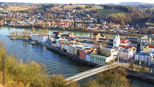 Picturesque panorama of Passau. City of Three Rivers. Germany © Marina Ignatova