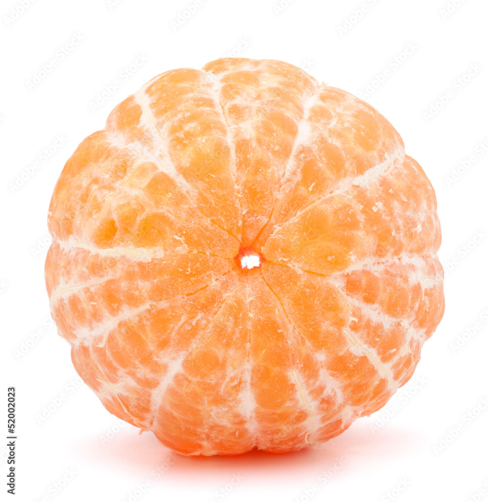 Peeled tangerine or mandarin fruit Peeled tangerine or mandarin fruit