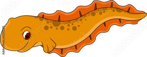 Vector illustration of Electric eel cartoon