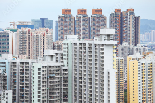 apartment block in Hong Kong © leungchopan