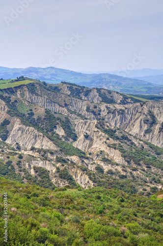 Badlands. Tursi. Basilicata. Italy.