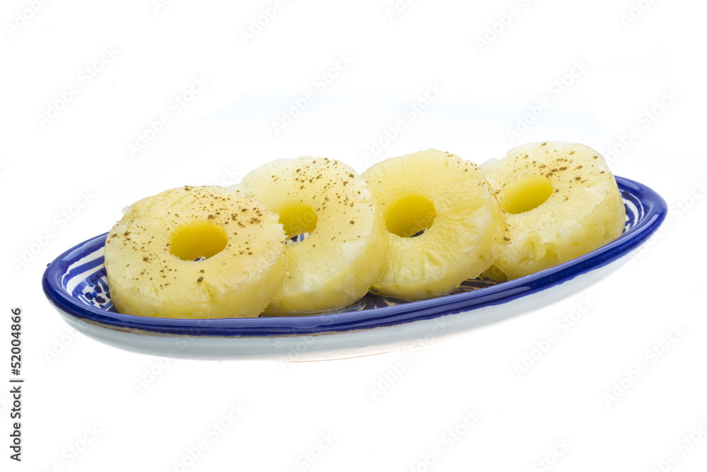 Marinated ripe pineapple Marinated ripe pineapple