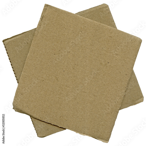 A piece of brown cardboard texture
