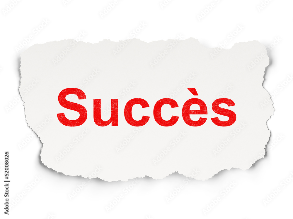 Business concept: Succes (french) on Paper background Business concept: Succes (french) on Paper background