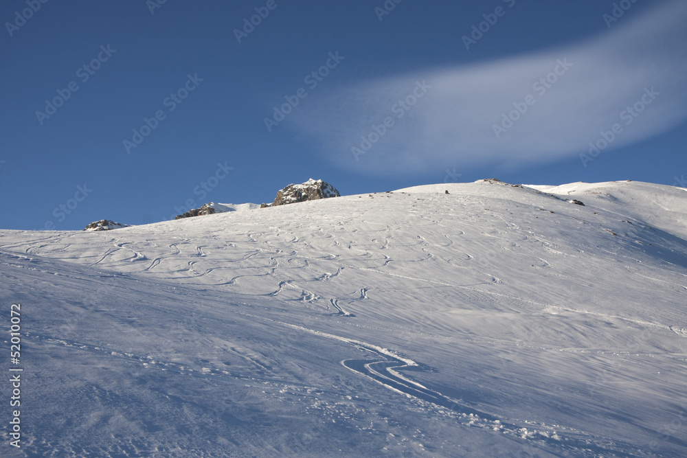 snowy mountain landscape